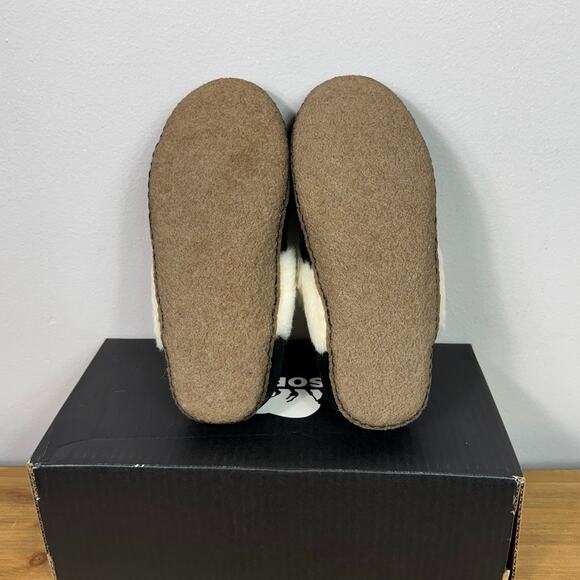 New Sorel Nakiska Slide II Slippers in Black Suede Women's Size 6 - Picture 8 of 9